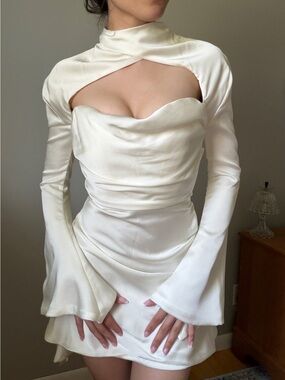 white christmas dresses Satin Corset Gown with Sweetheart Neckline - Mulberry